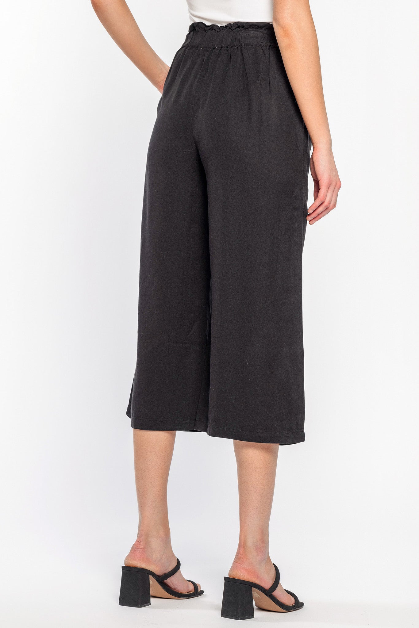 Tencel Culotte with Tie-Front