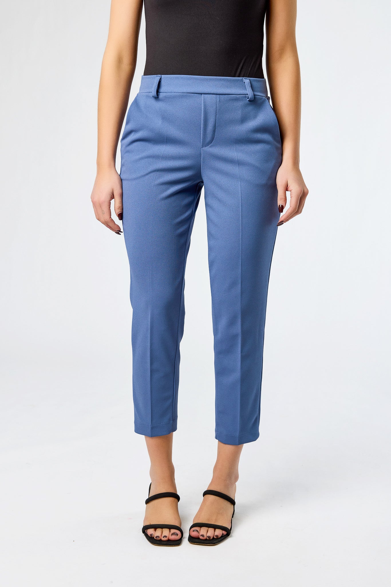 Knit Crepe Cropped Trouser