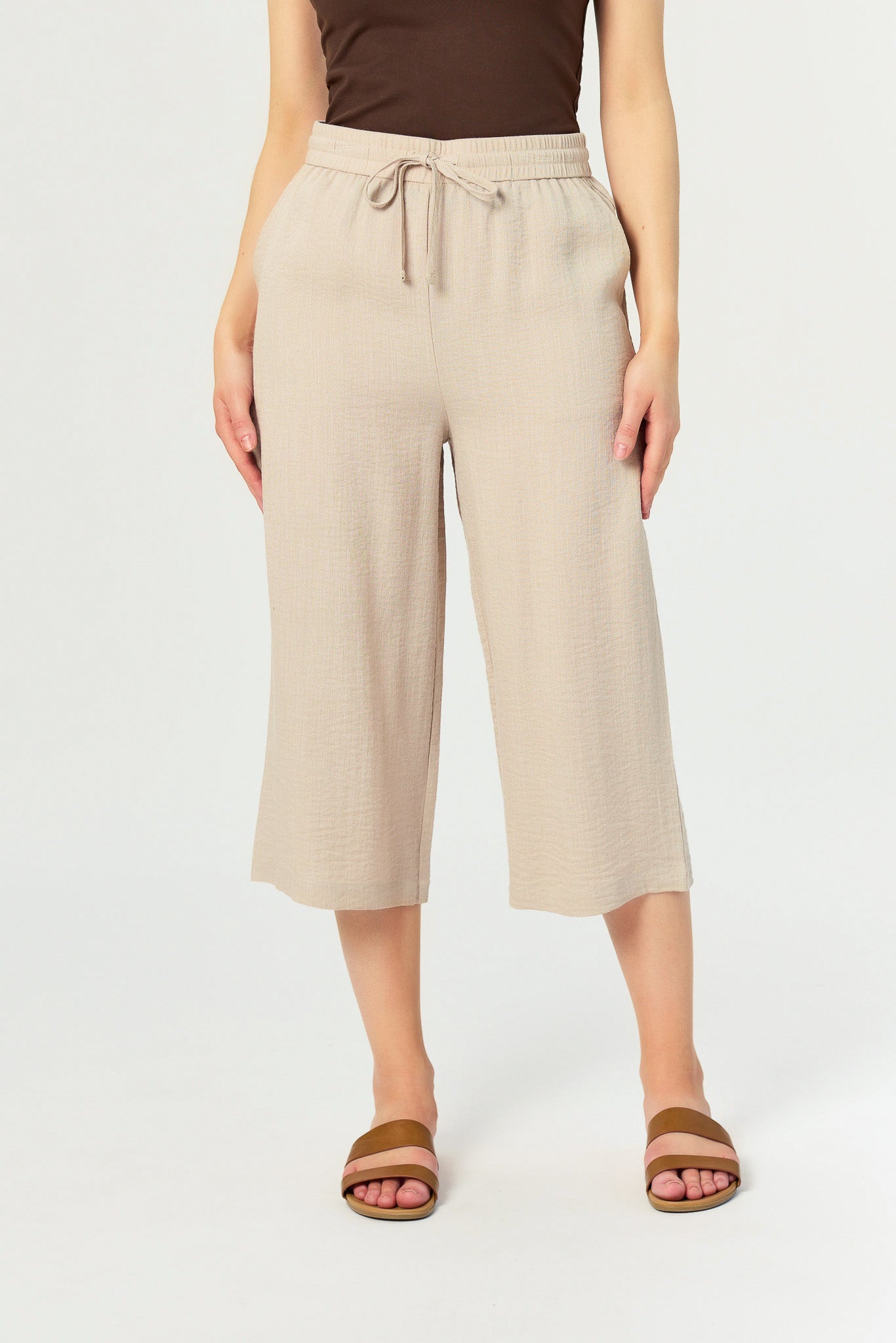 Linen-Look 20" Culotte