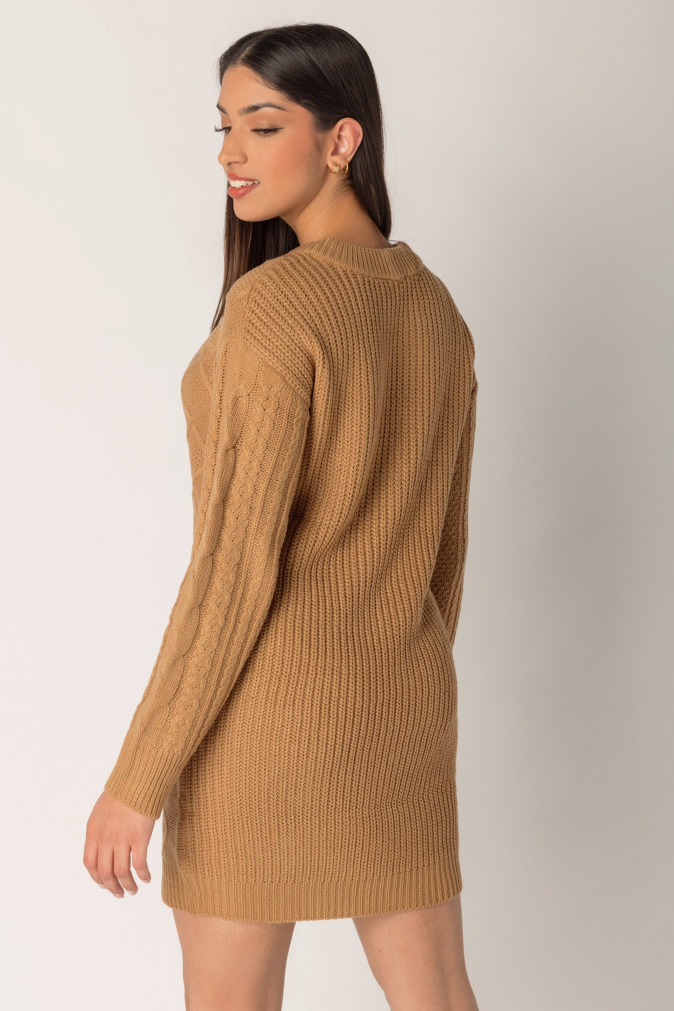 Knitted long 2024 sweater dress