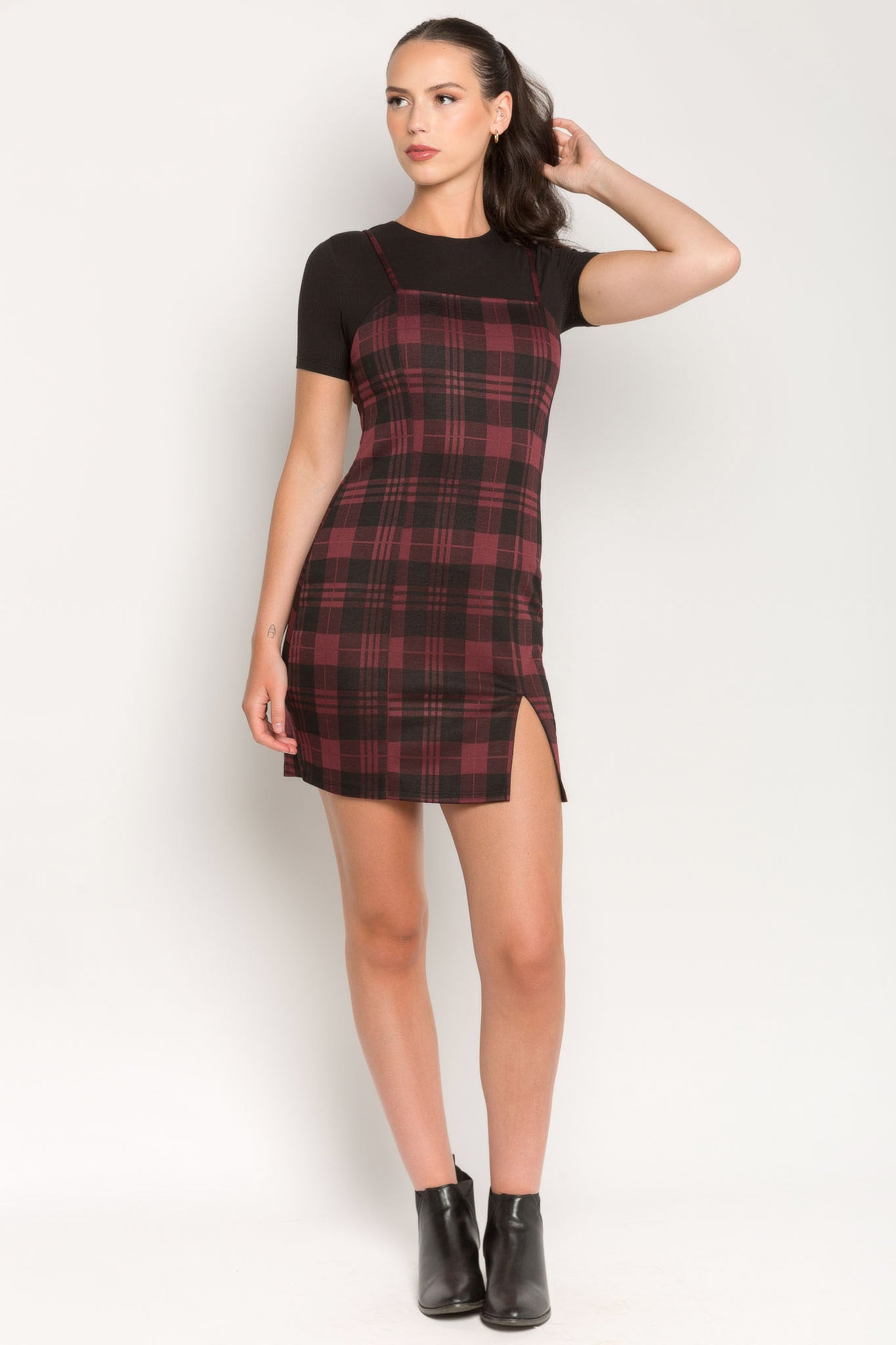 Jillian Plaid Jacquard Bodycon Mini Dress