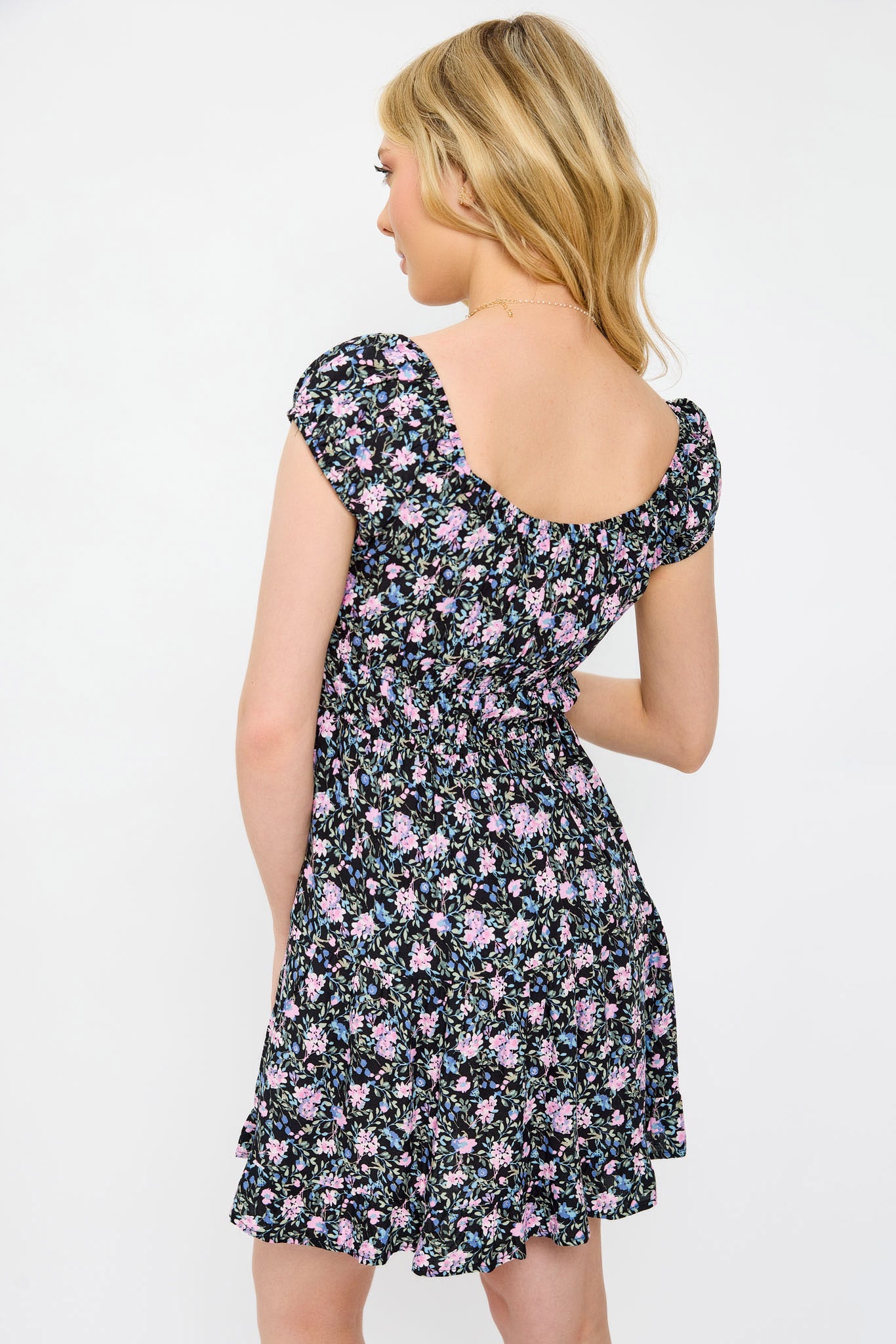 WallFlower Watercolour Floral Mini Dress