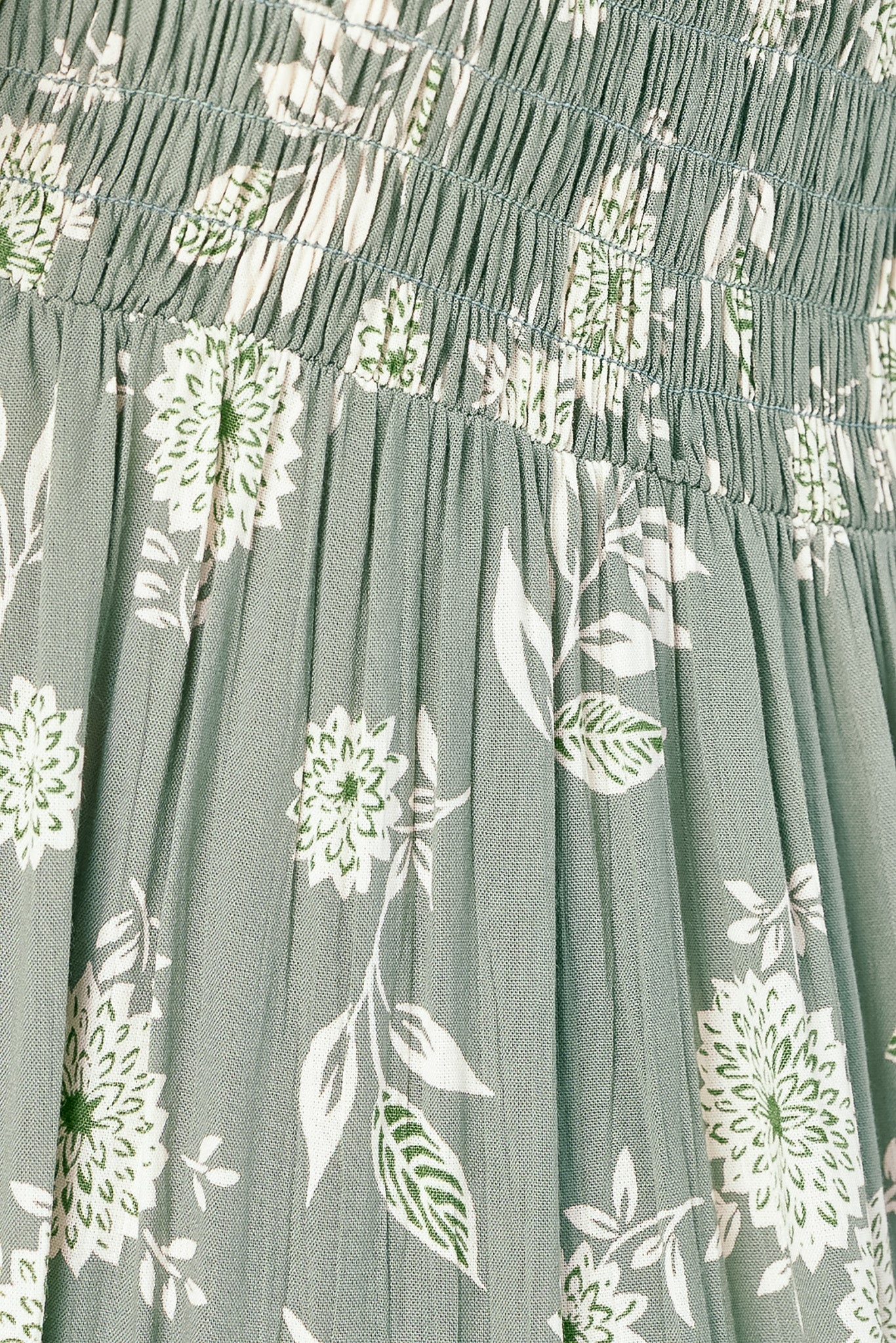 Petite Floral Smocked Babydoll Dress