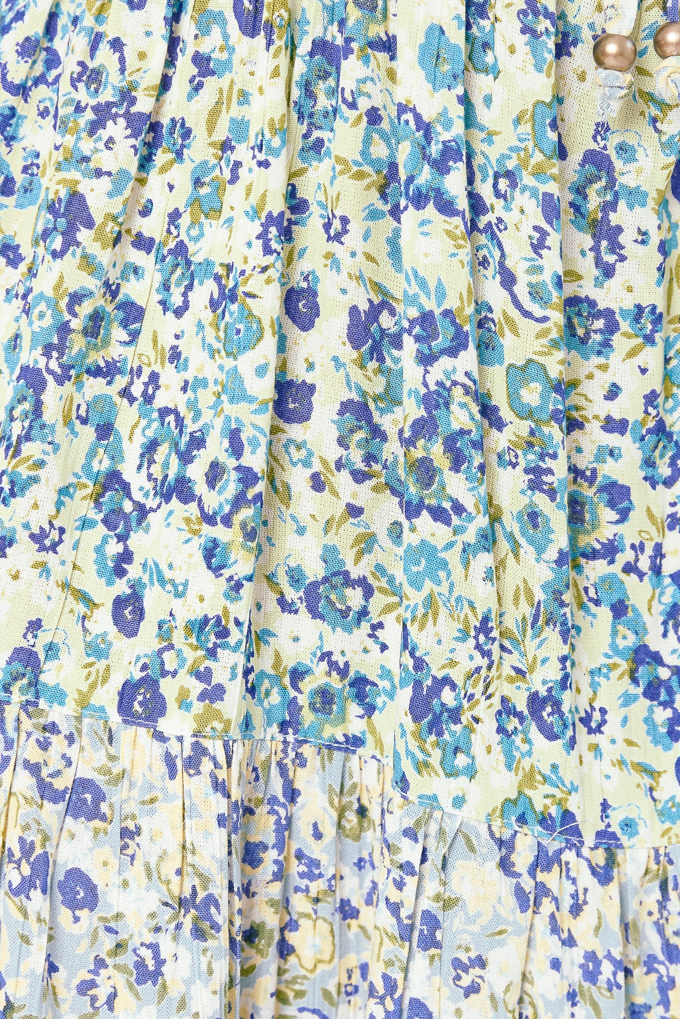 Twin Print Spaghetti-Strap Babydoll Tiered Dress