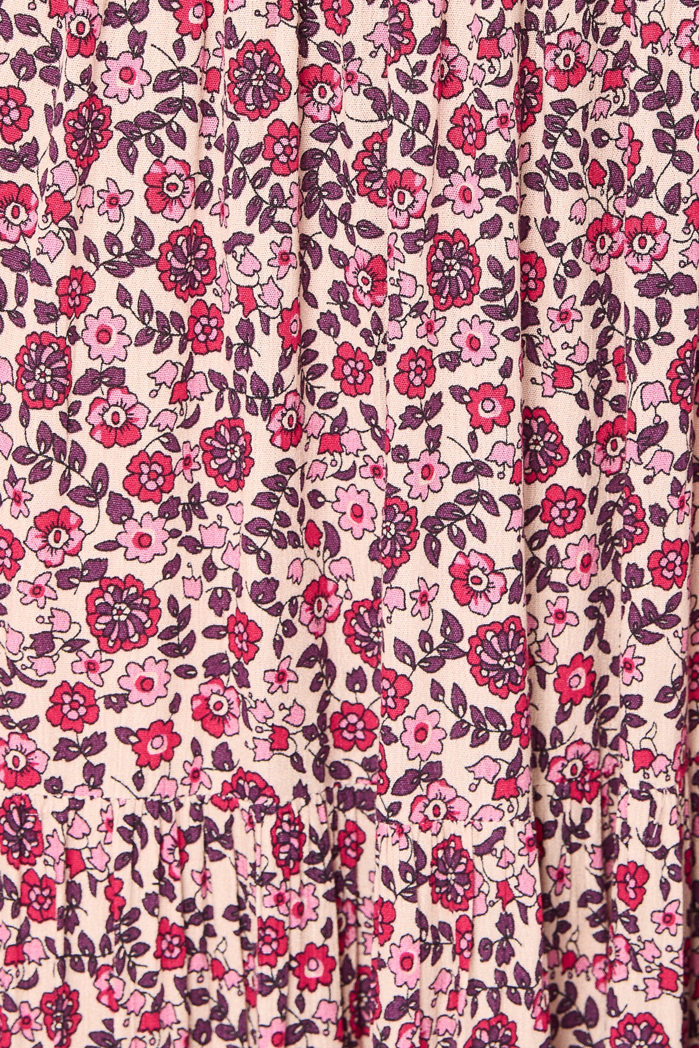 Boho Twin Print Smocked Off-Shoulder Maxi