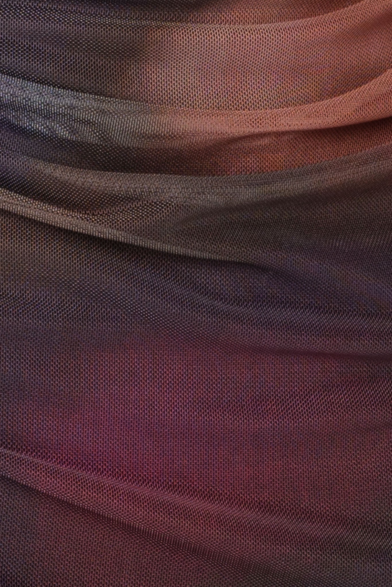 Tie-Dye Mesh Sleeveless Ruched Bodycon Dress