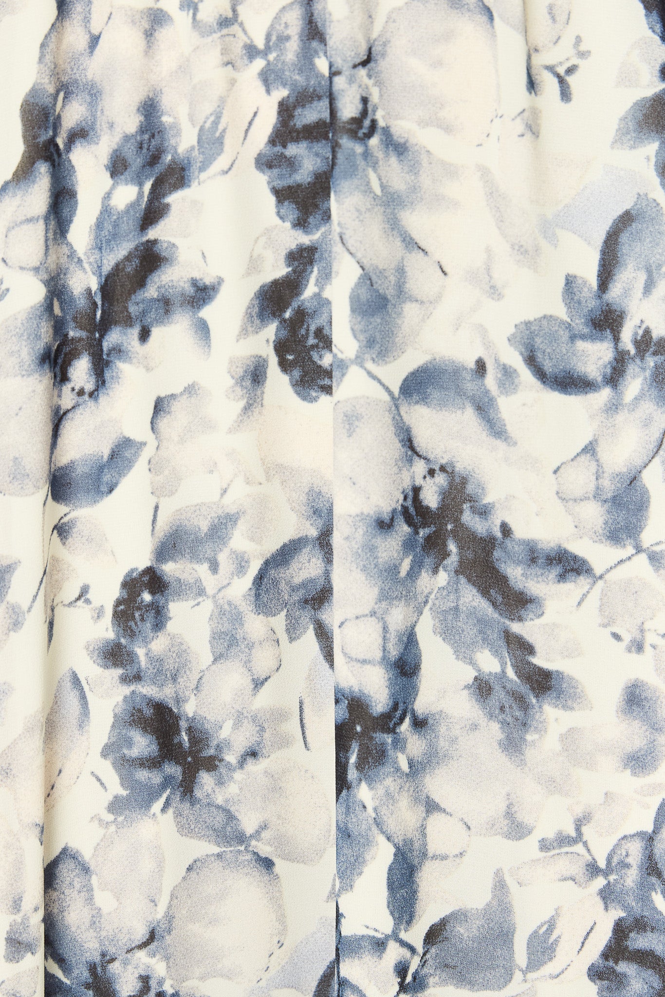 Floral Chiffon V-Neck Flutter-Sleeve Maxi Dress with Smocked Waist