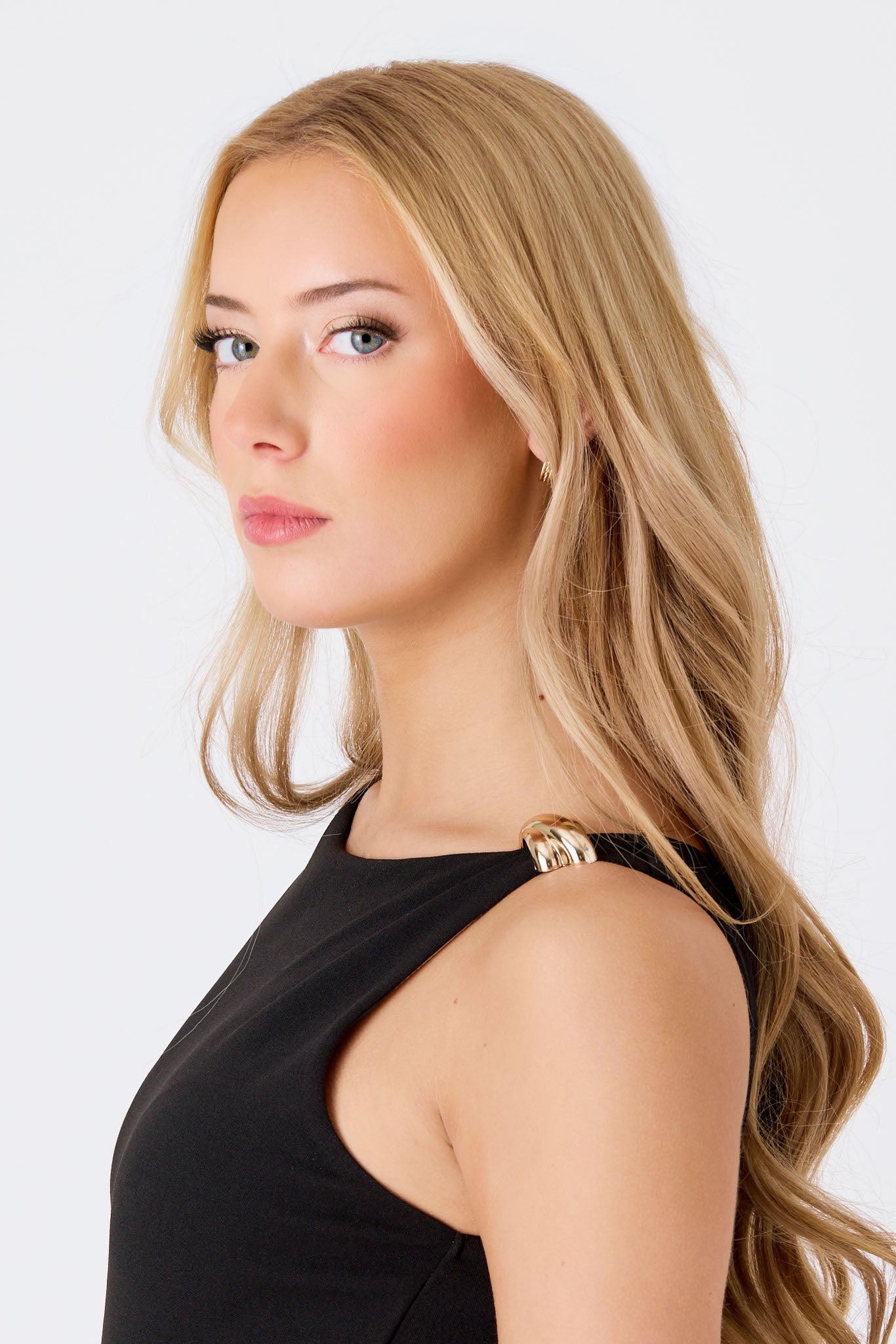 Stretch Crepe Buckle-Detail Jumpsuit