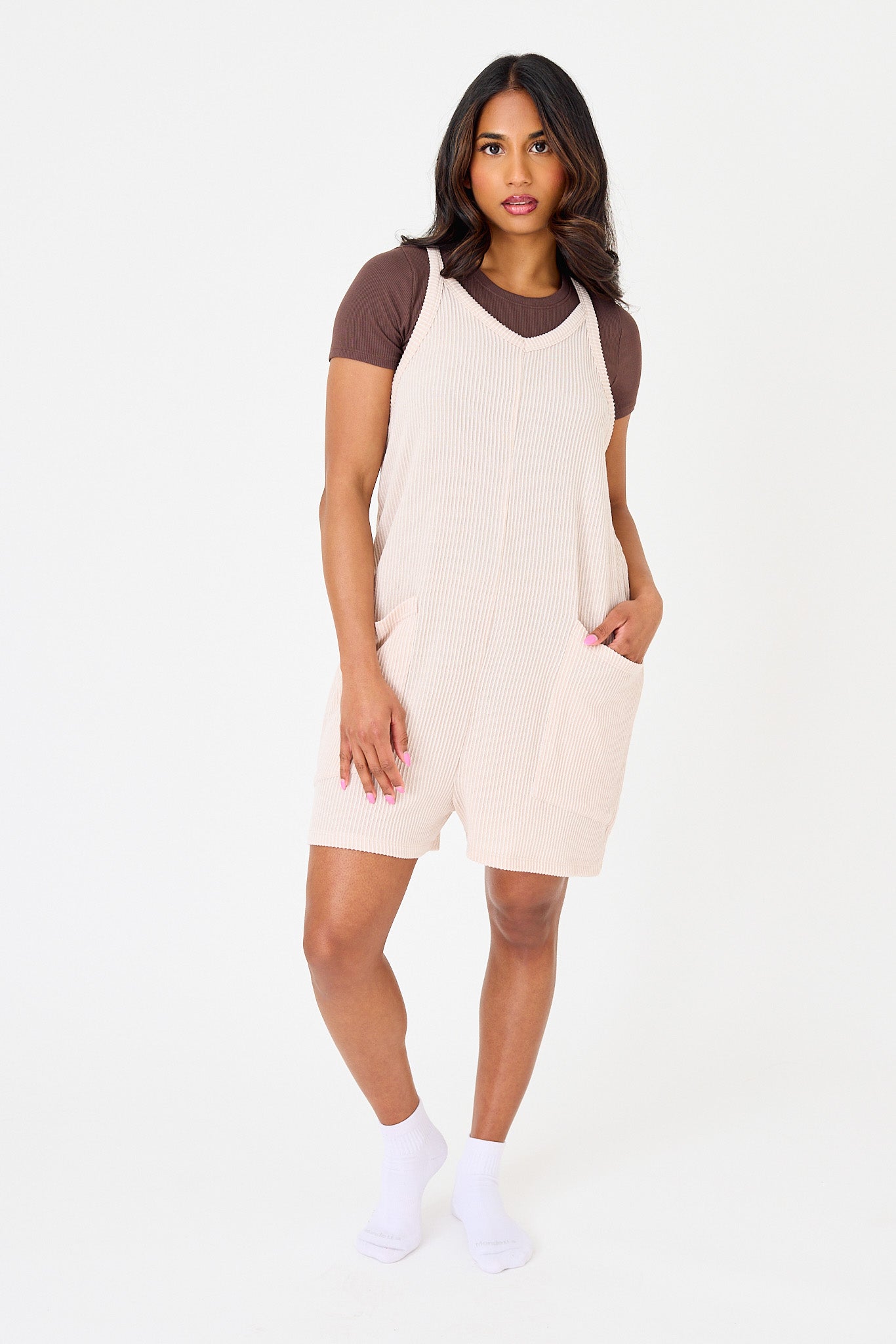 Cozy Rib Shortalls