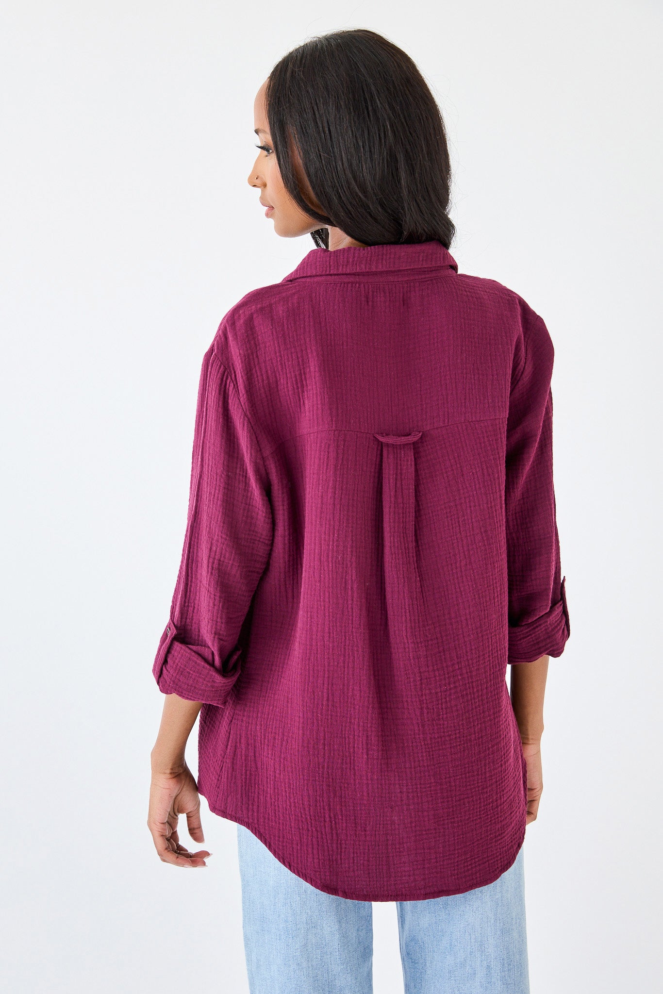 Double Cotton Long Sleeve Shirt