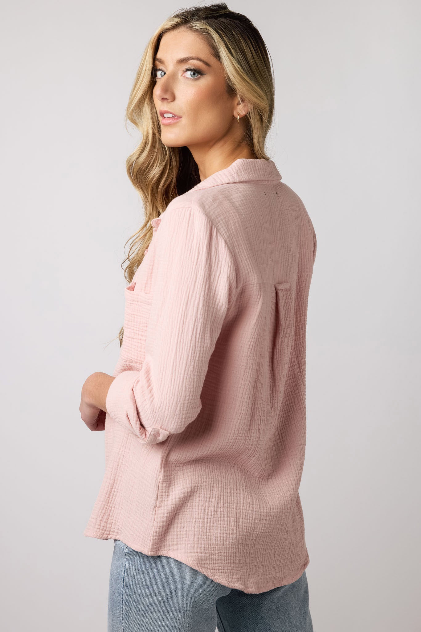 Double Cotton Long Sleeve Shirt