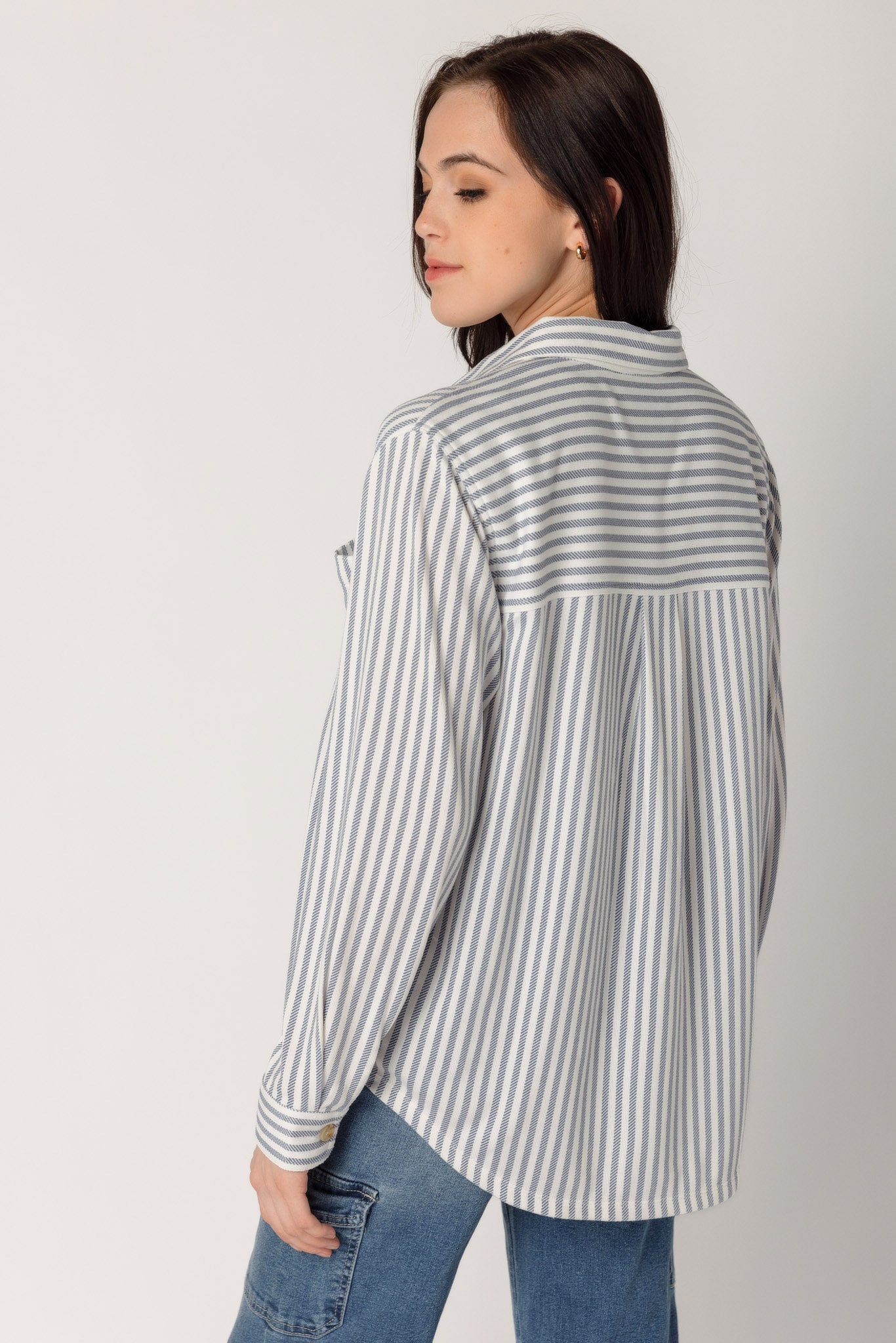 Railroad Stripe Soft Marina Shirt