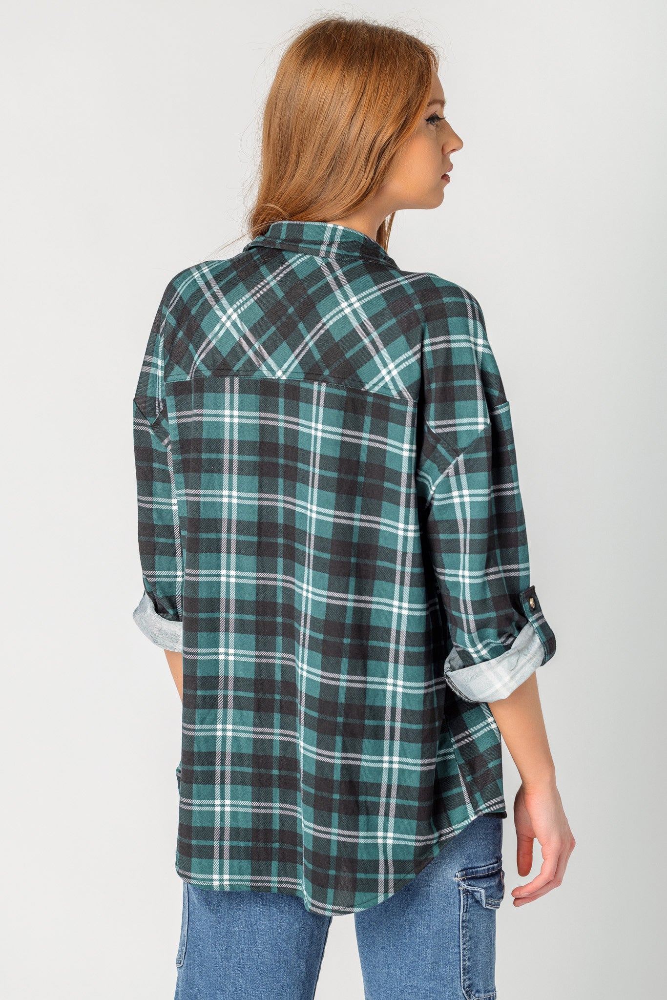 Plaid Shirt with Chest Pockets