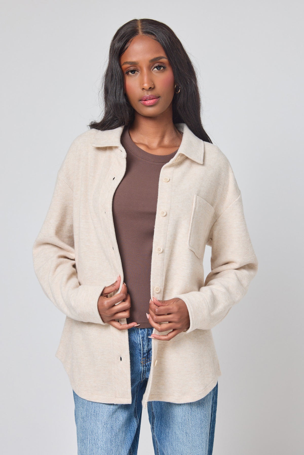 Brushed Rib Shirt