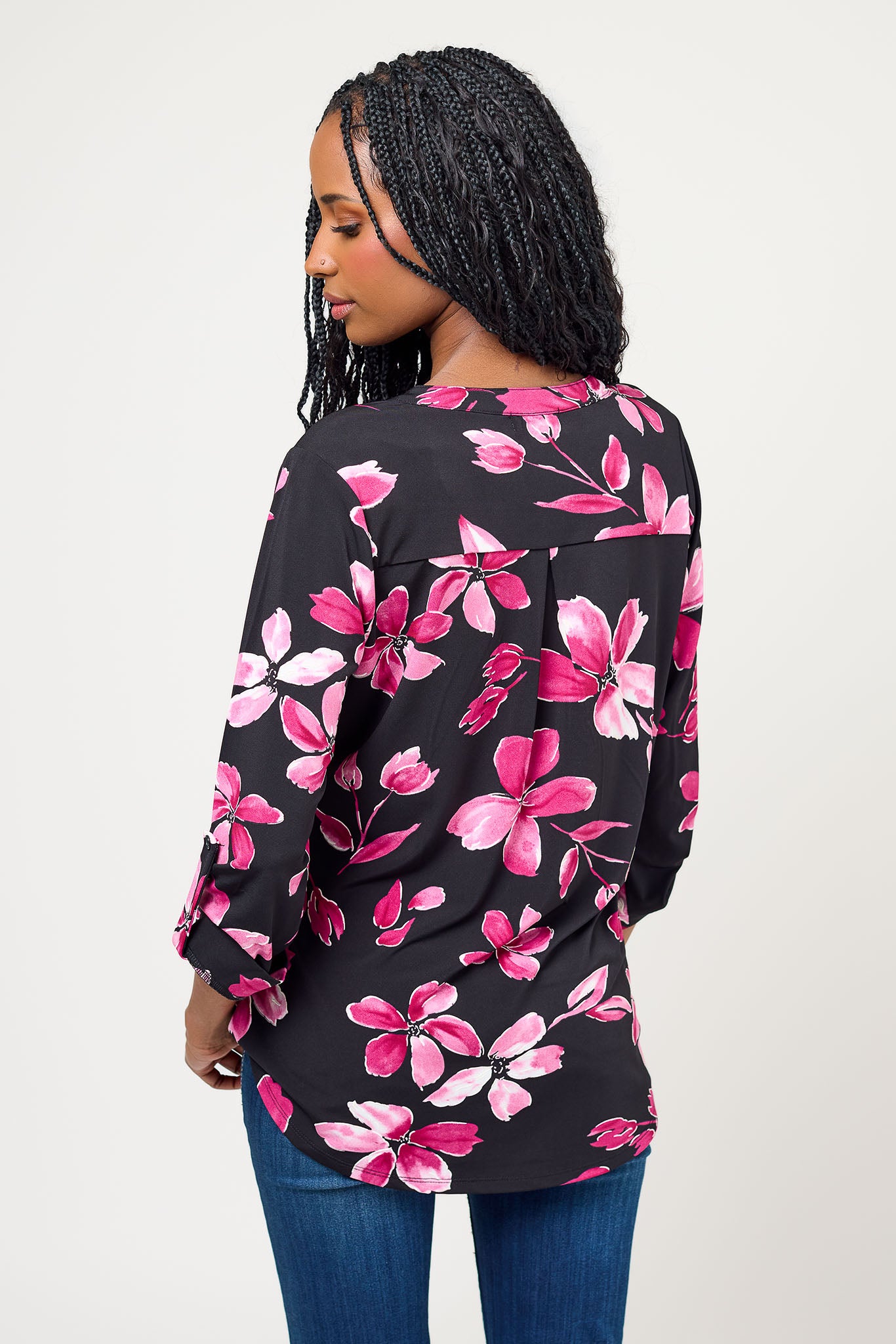 Puff Print Floral ITY Blouse