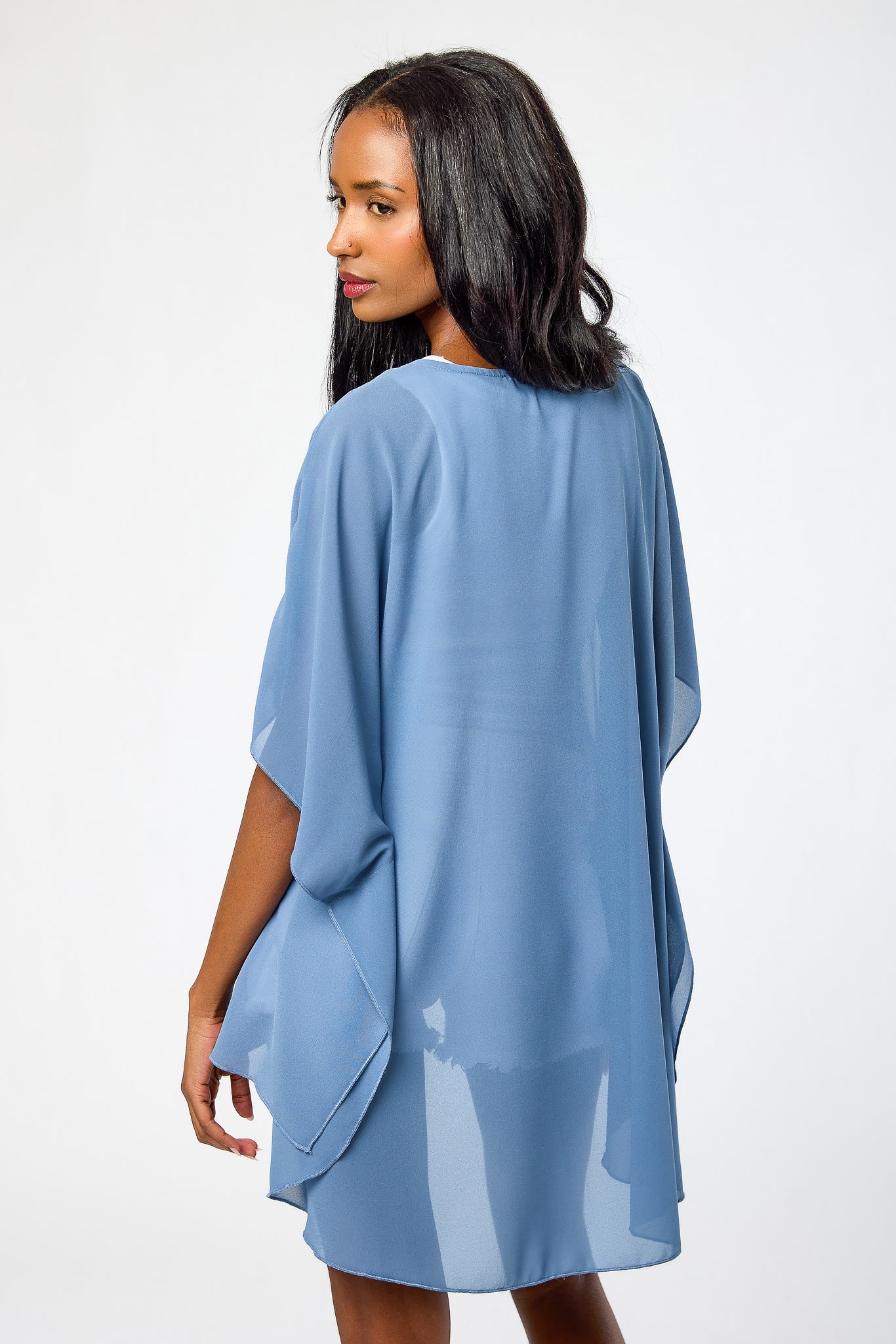 Solid Sheer Kimono