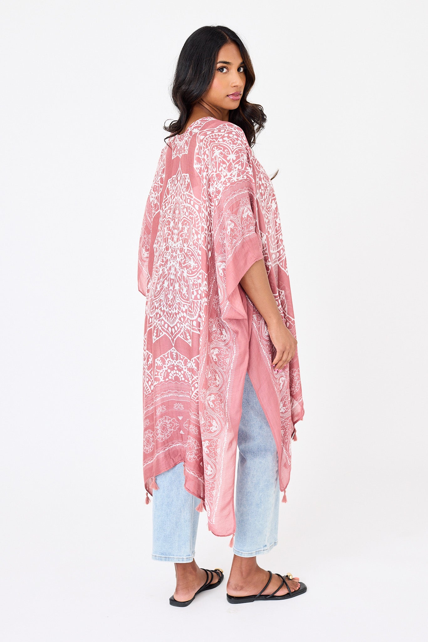 Bohemian Inspired Tassel Kimono