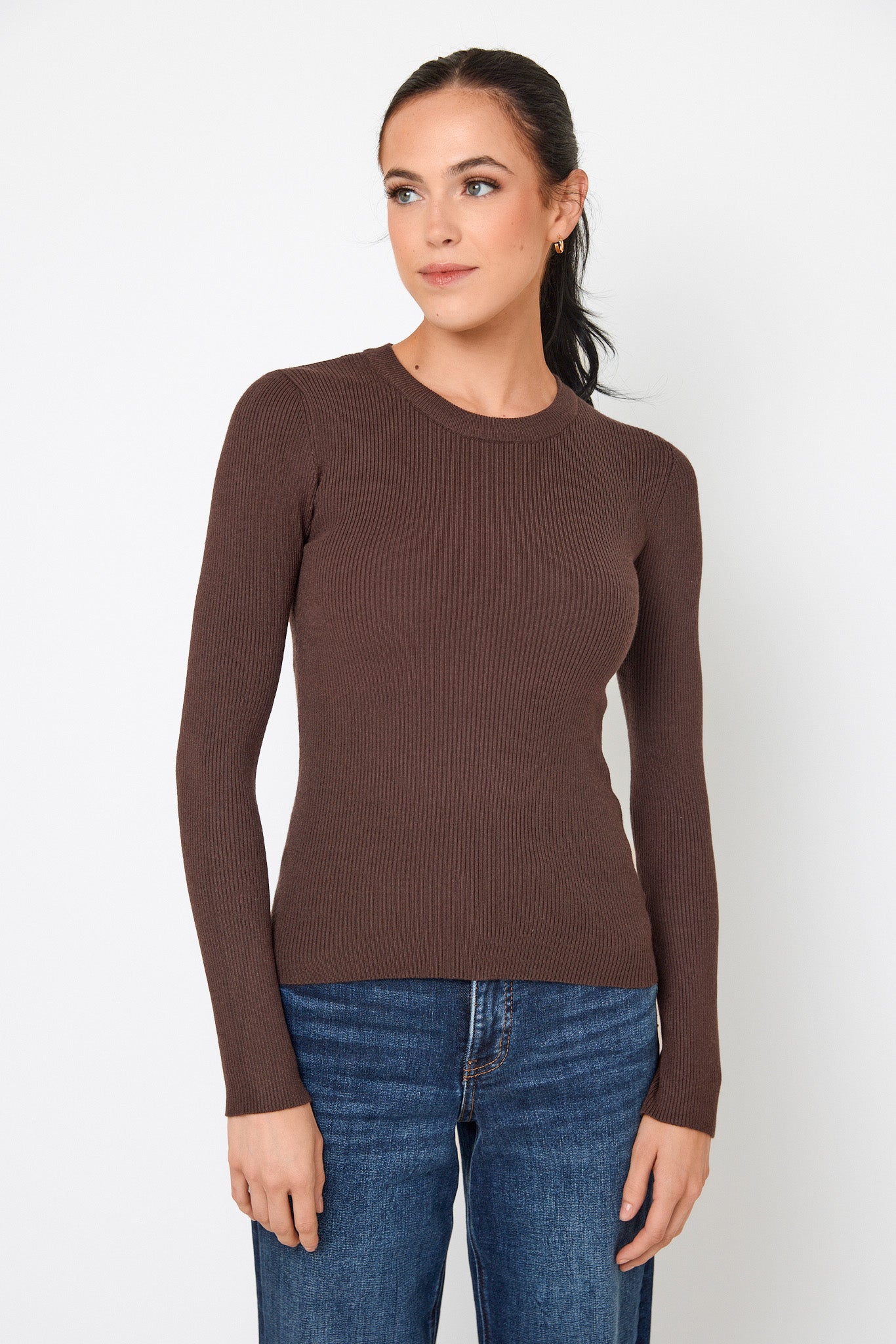 Ribbed Crewneck Long Sleeve