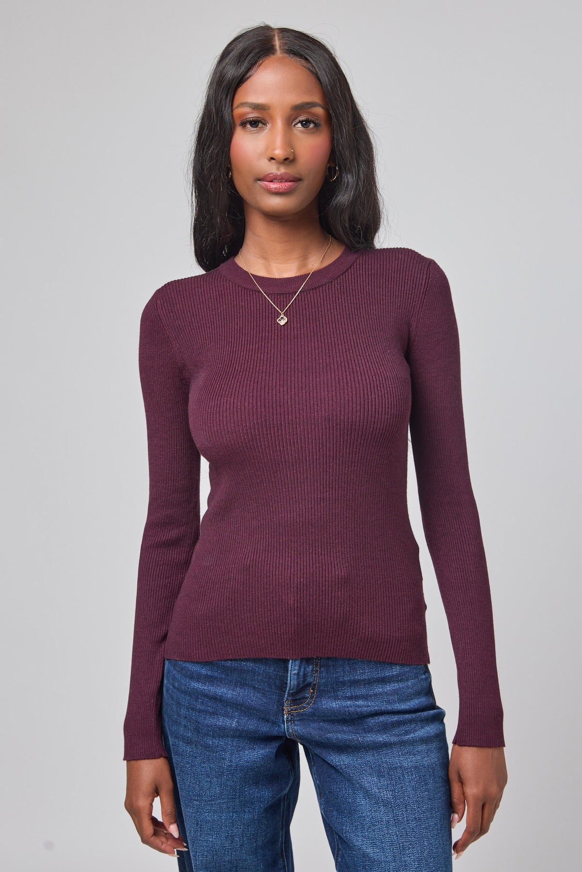 Ribbed Crewneck Long Sleeve