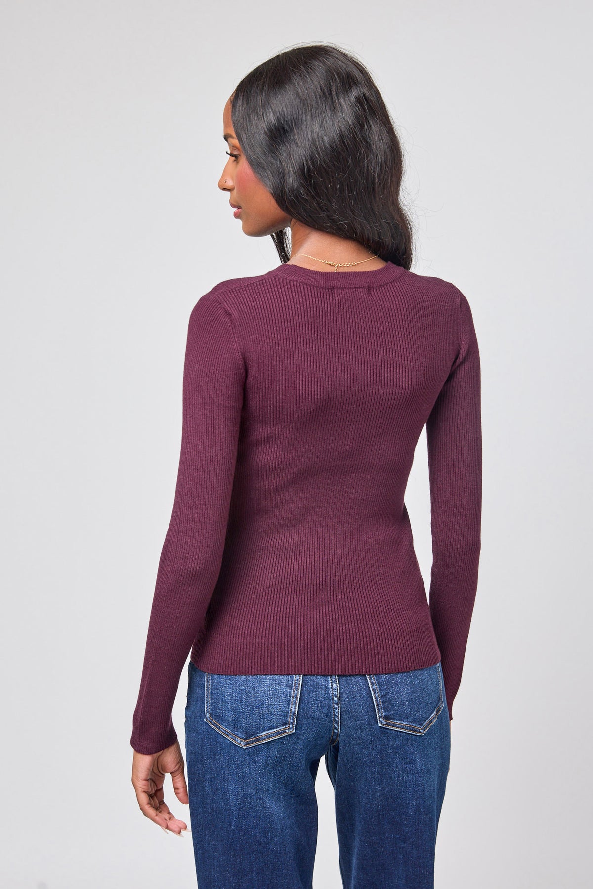 Ribbed Crewneck Long Sleeve