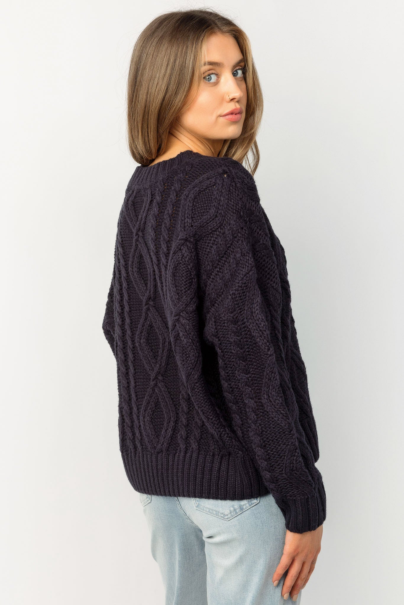 Oversized Cable Knit Sweater