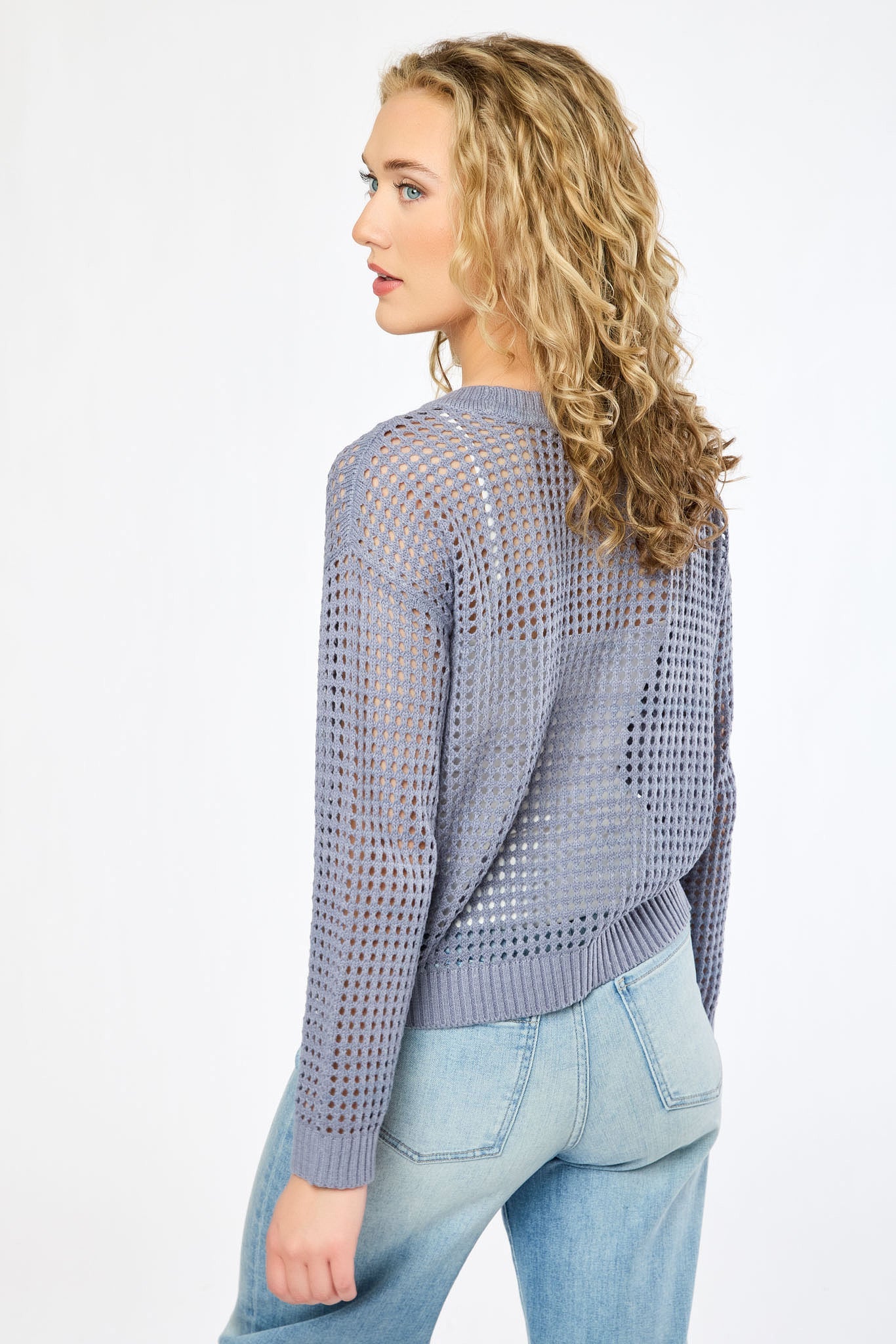 Chandail en crochet avec encolure dégagée style Breezy