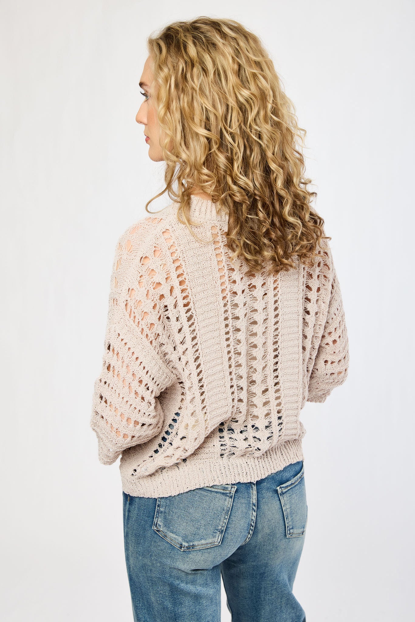 Open Knit Boxy Sweater