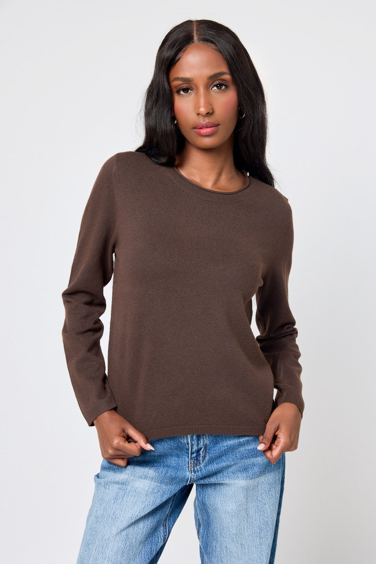 Only Loyal Crew Neck Long Sleeve Sweater