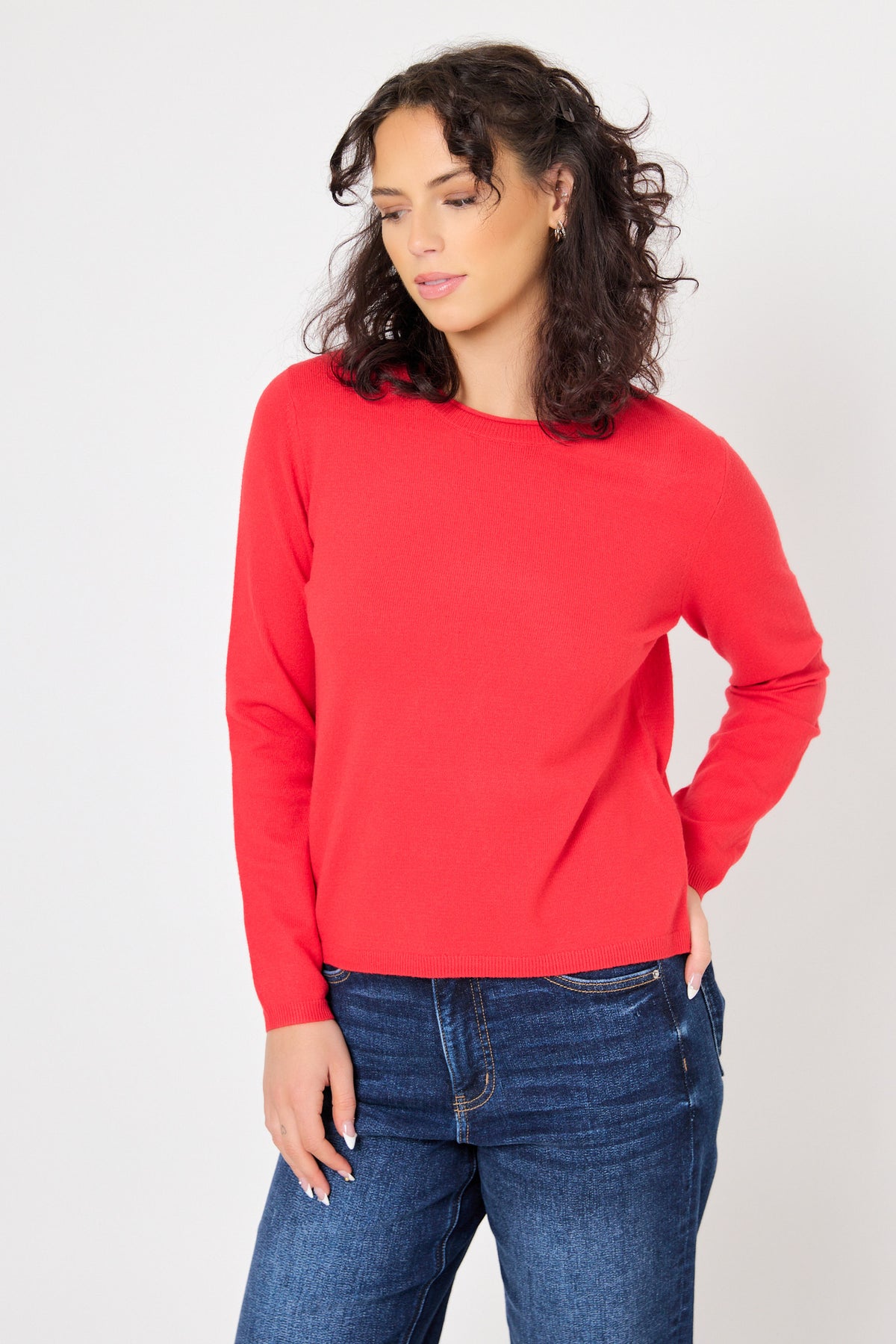 Only Loyal Crew Neck Long Sleeve Sweater