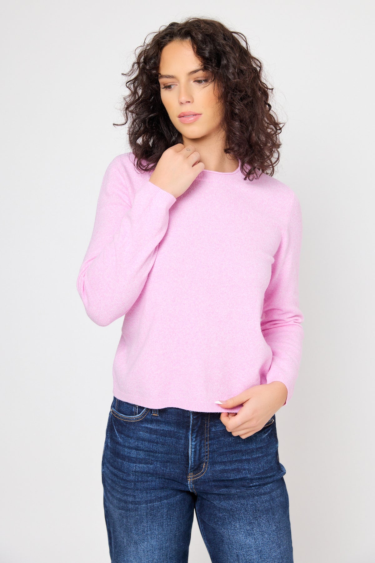 Only Loyal Crew Neck Long Sleeve Sweater