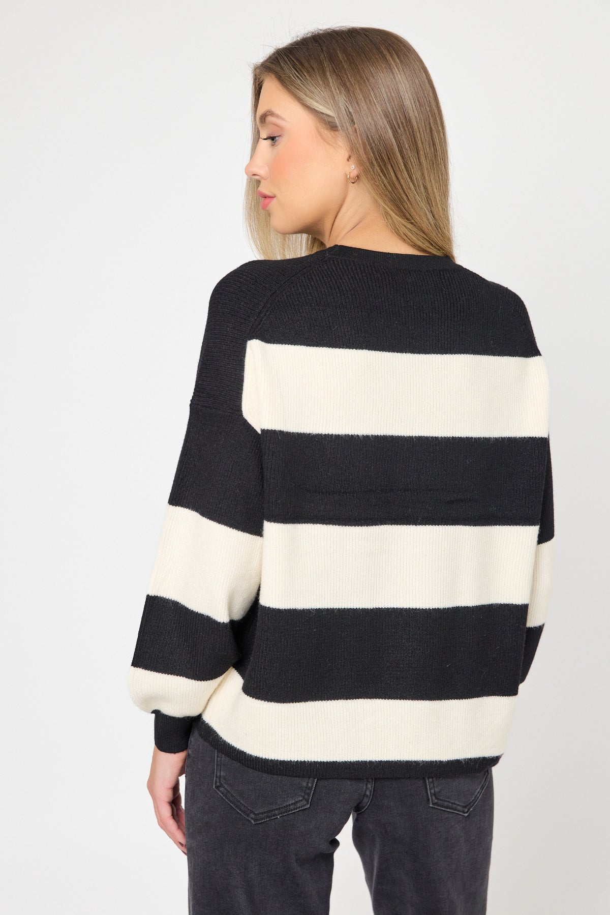 Only Latia Long Sleeve Stripe Pullover