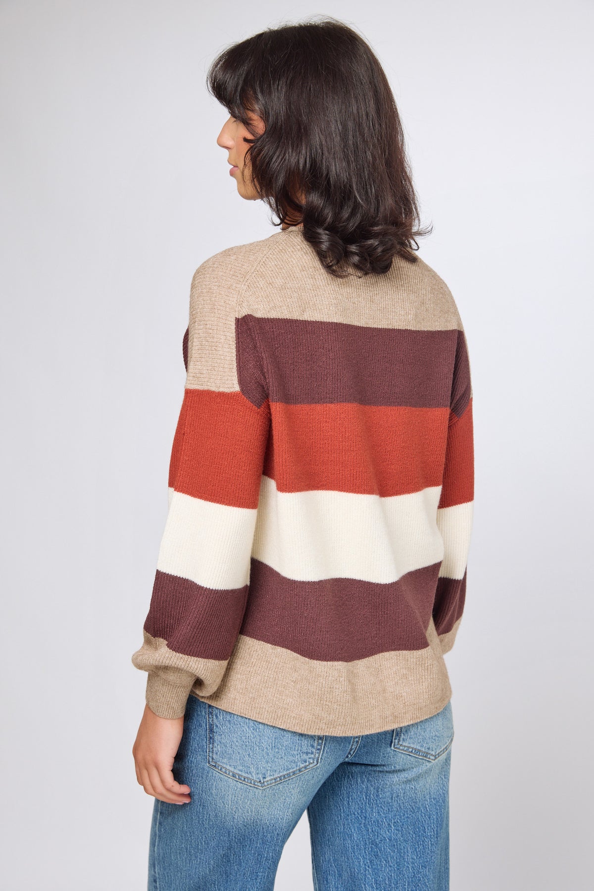 Only Latia Long Sleeve Stripe Pullover