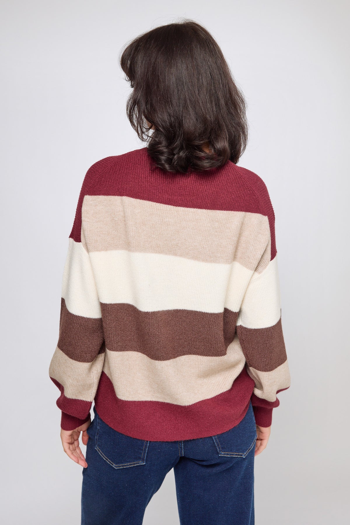Only Latia Long Sleeve Stripe Pullover