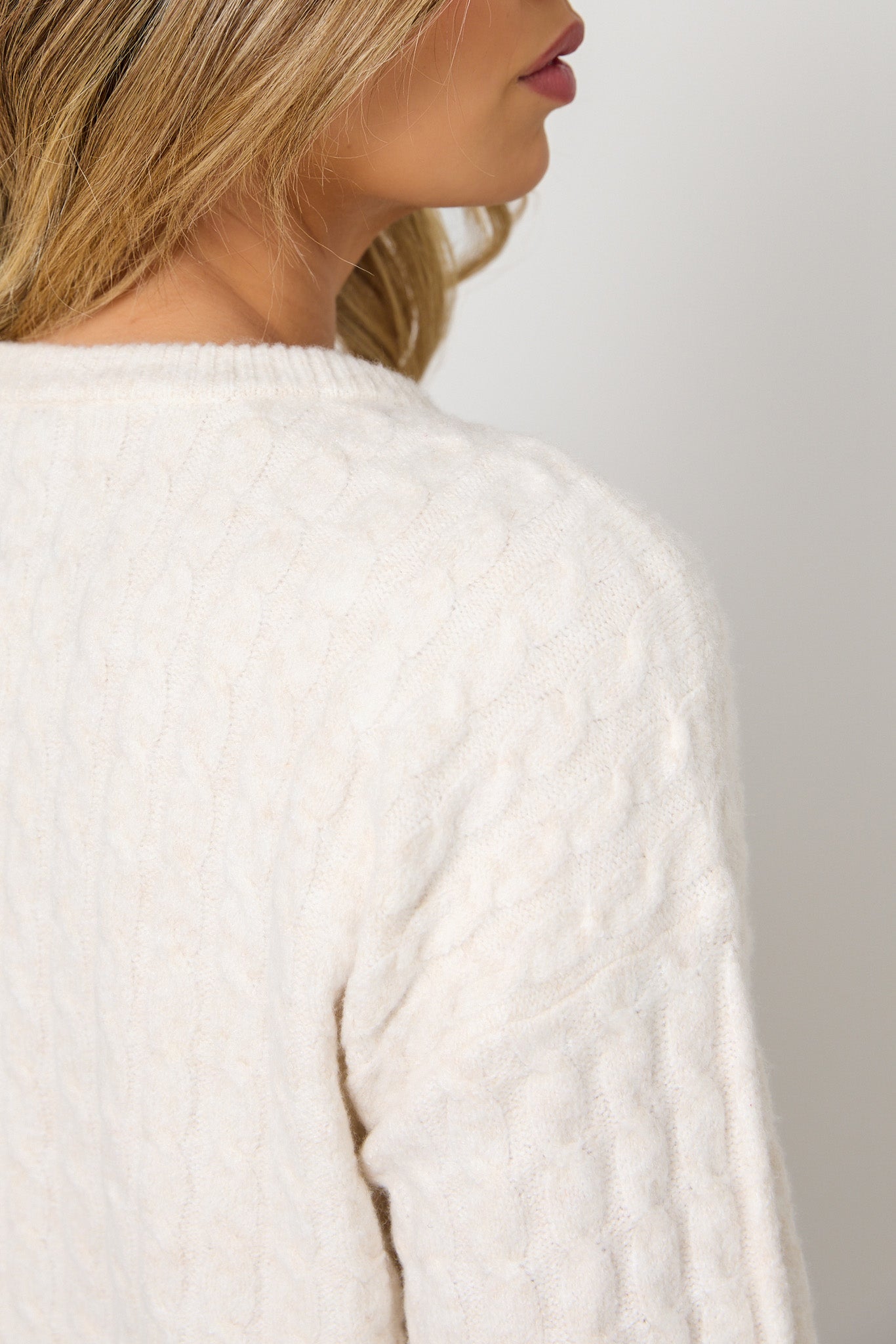 Baby Cable Button Front Cardigan