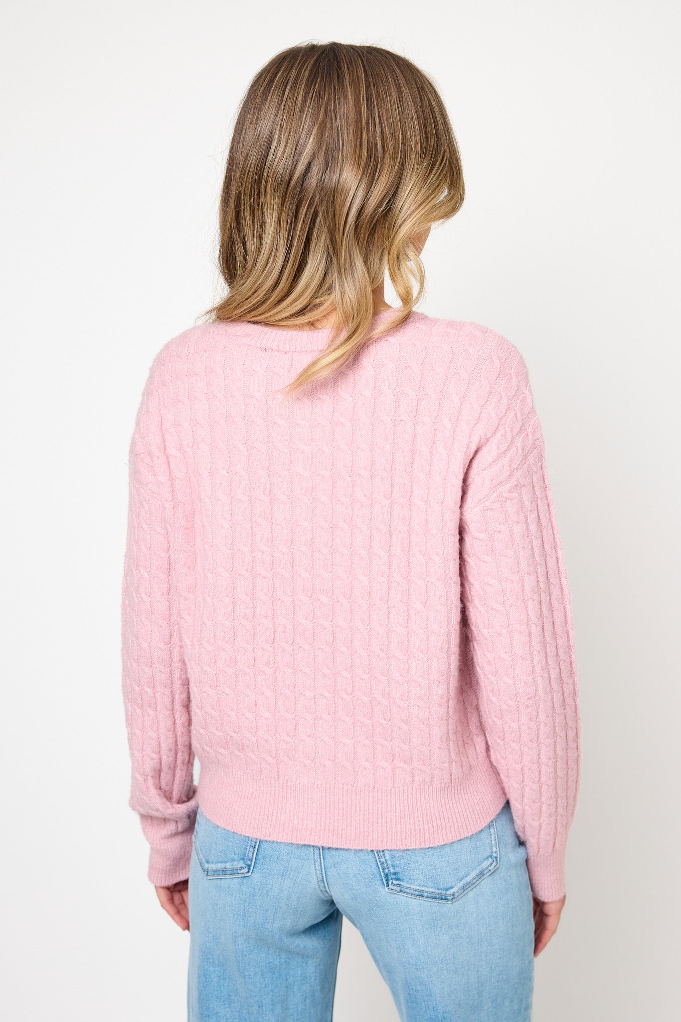 Baby Cable Button Front Cardigan