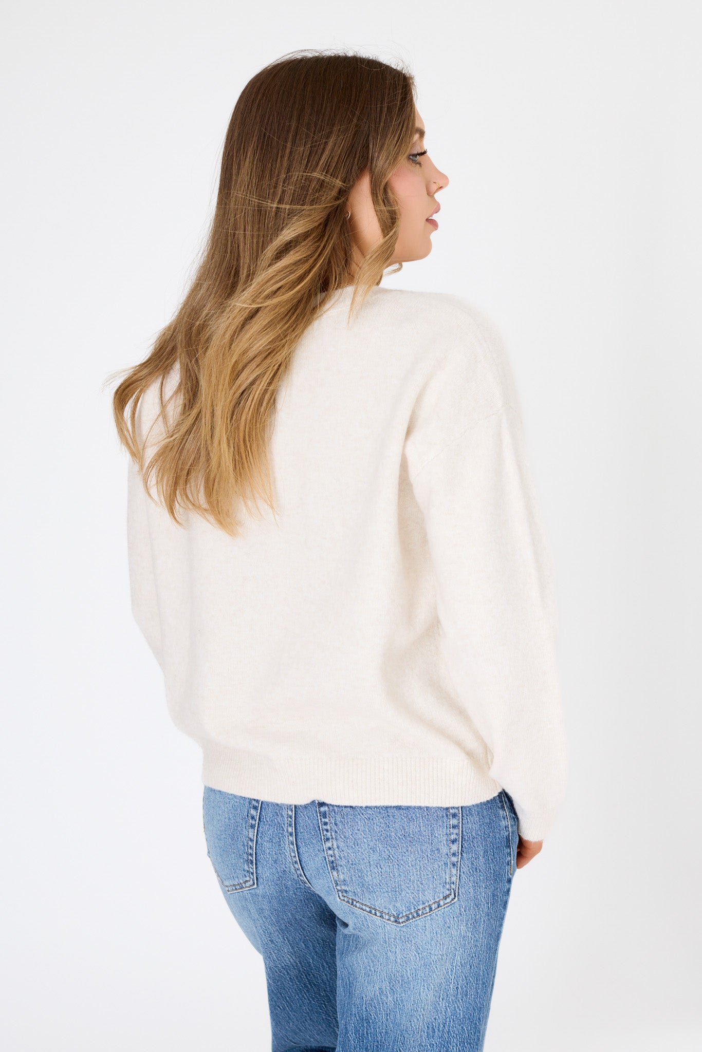 CozyLuxe Crew-Neck Long-Sleeve Sweater