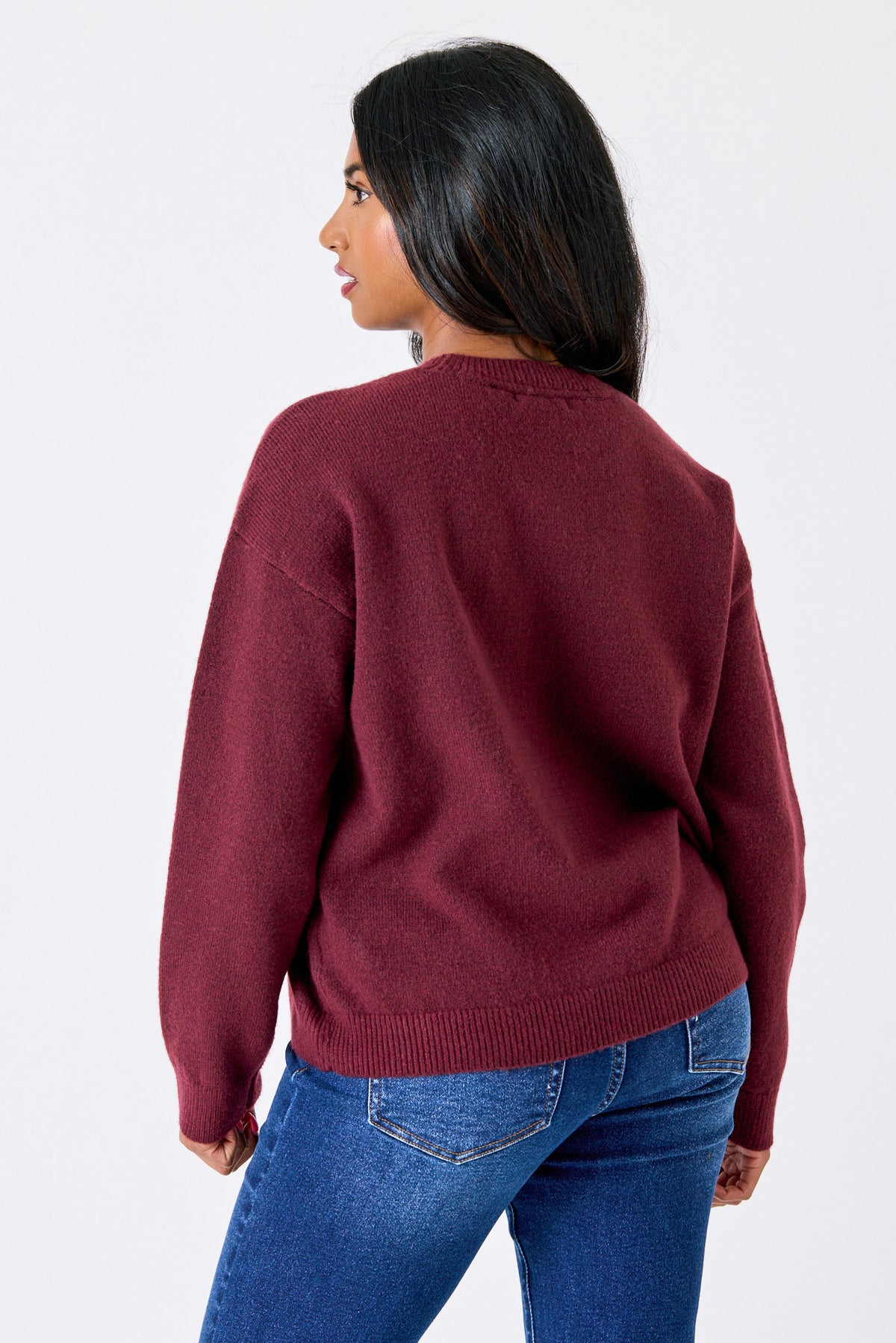 CozyLuxe Crew Neck Long Sleeve Sweater
