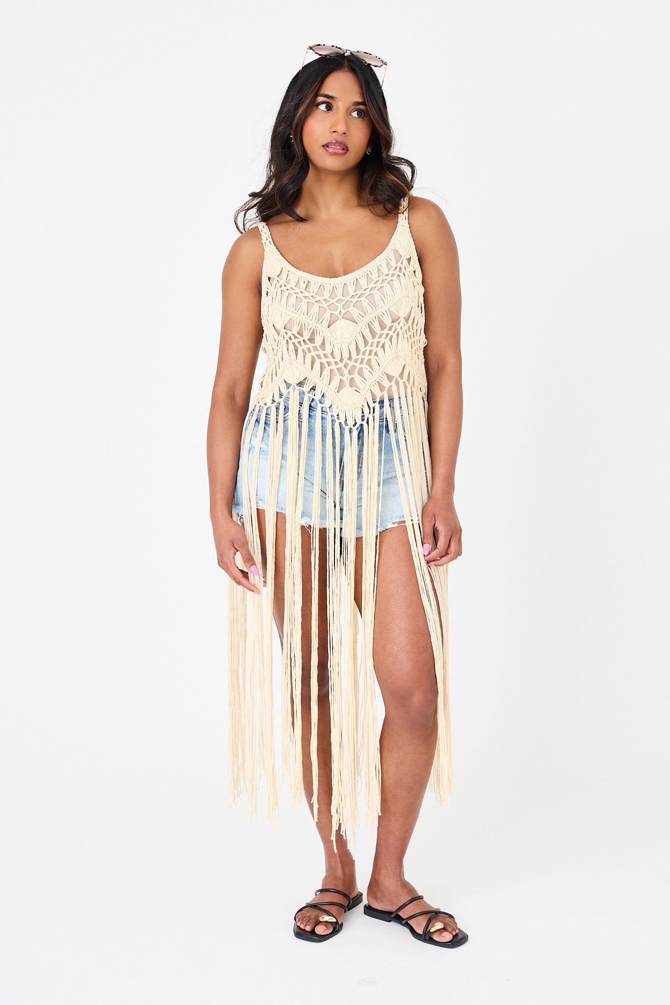 Crochet Festival Top with Fringe