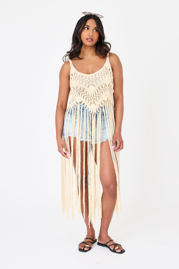 Crochet Festival Top with Fringe