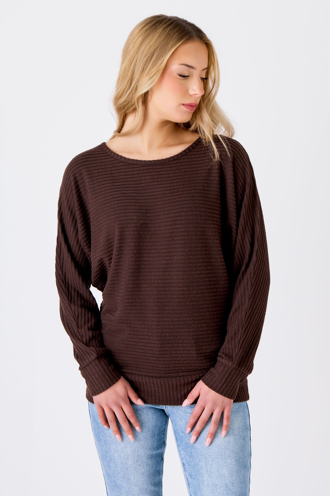 Dolman Sleeve Hacci Sweater