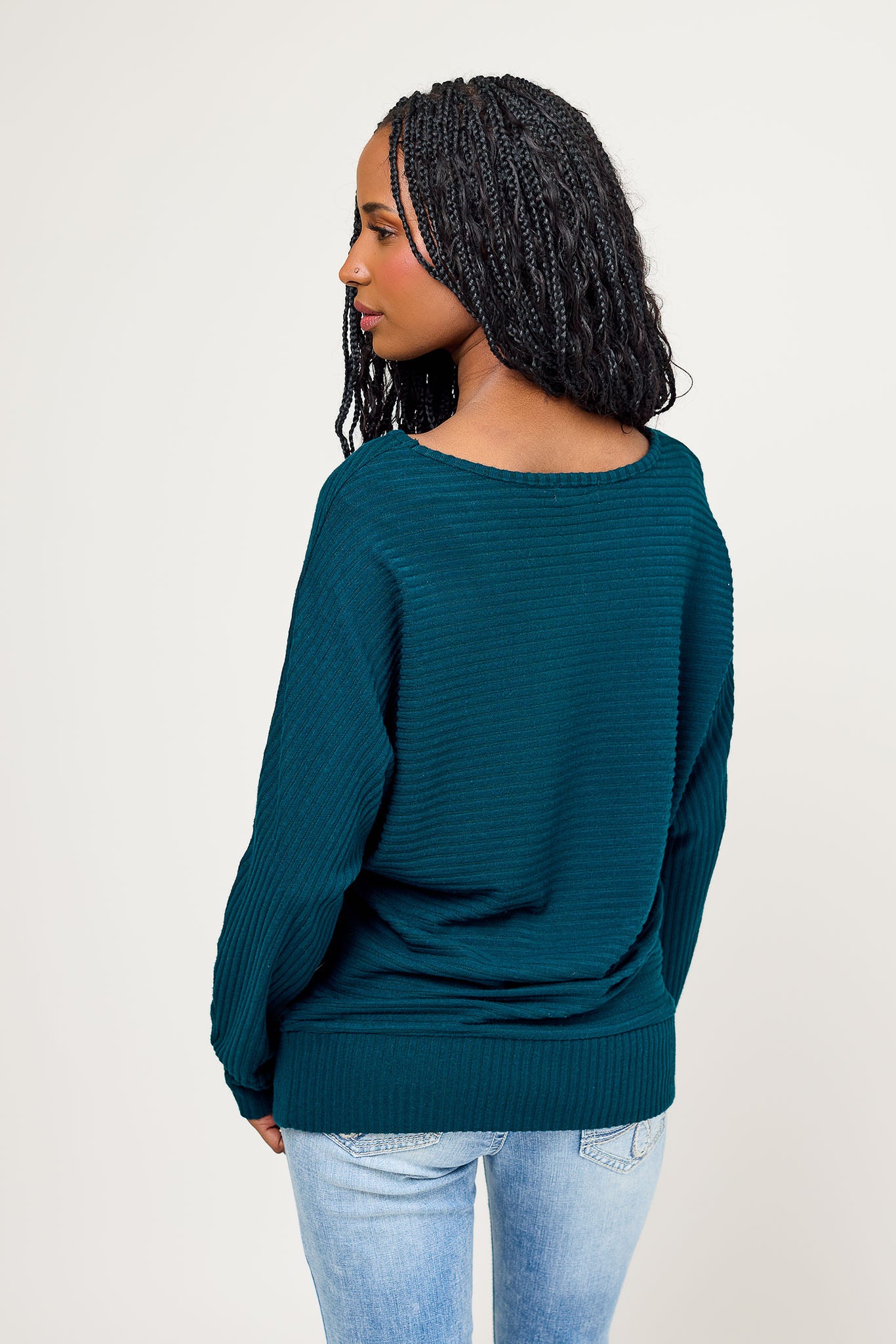 Dolman Sleeve Hacci Sweater