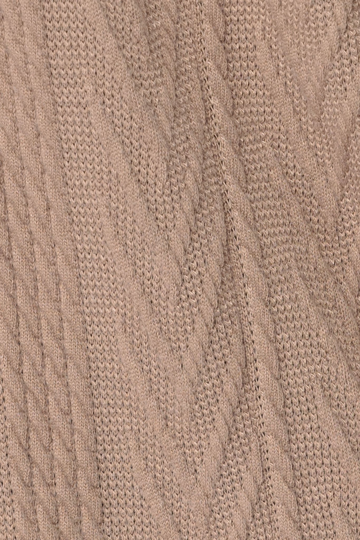 Chandail avec manches ballon en tricot torsadé