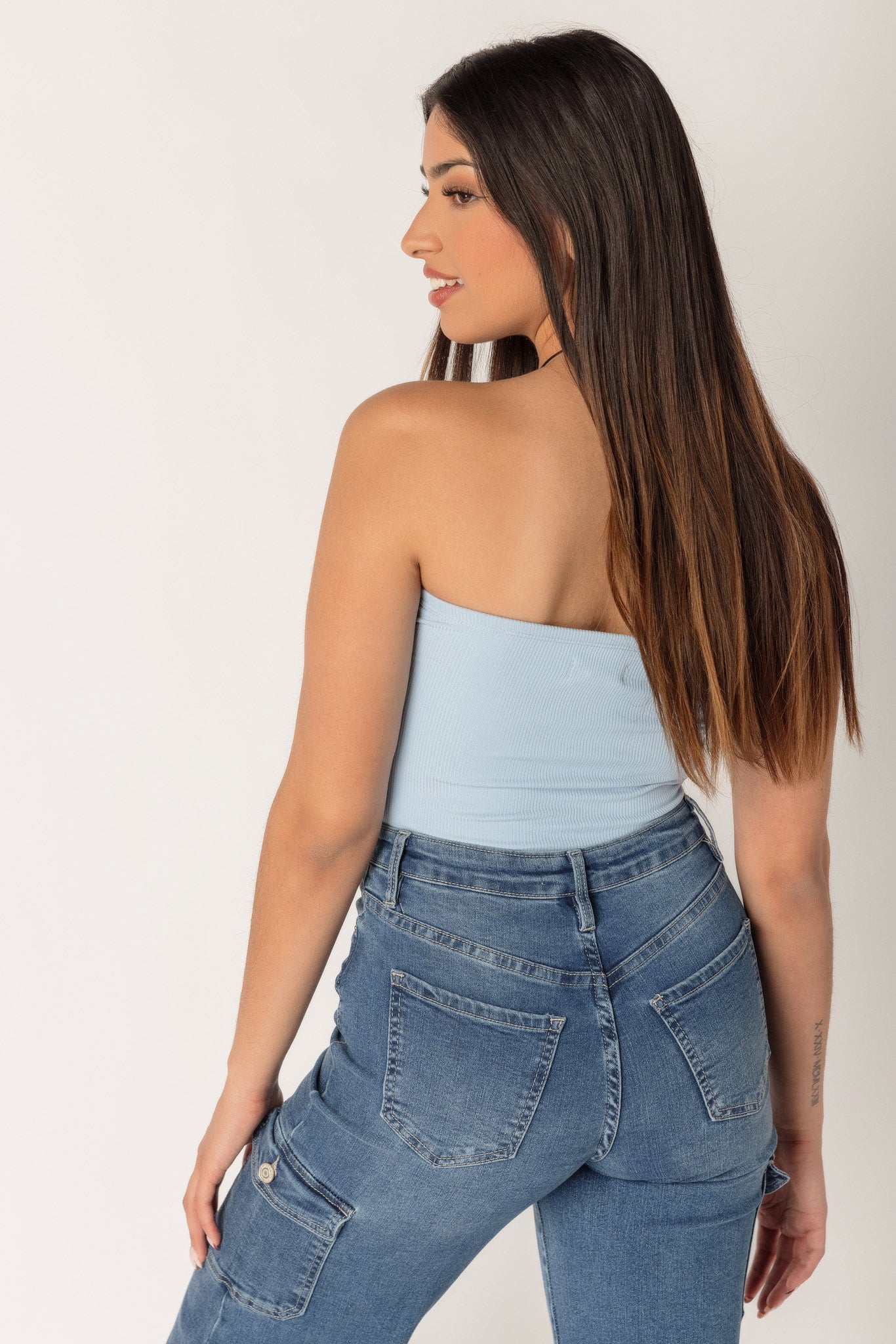Ribbed Double Layer Tube Top