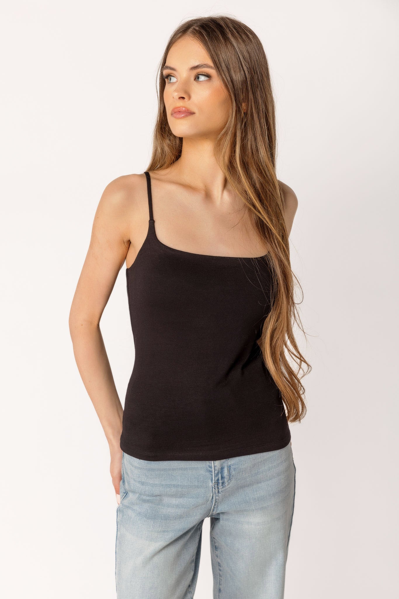 Scoop-Neck Cami with Padded Cups