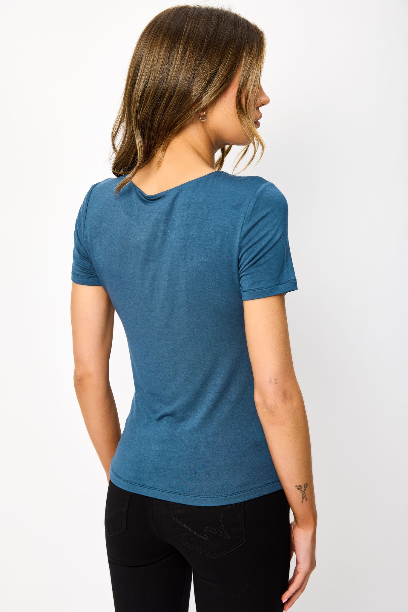 Double-Layer Crewneck Tee