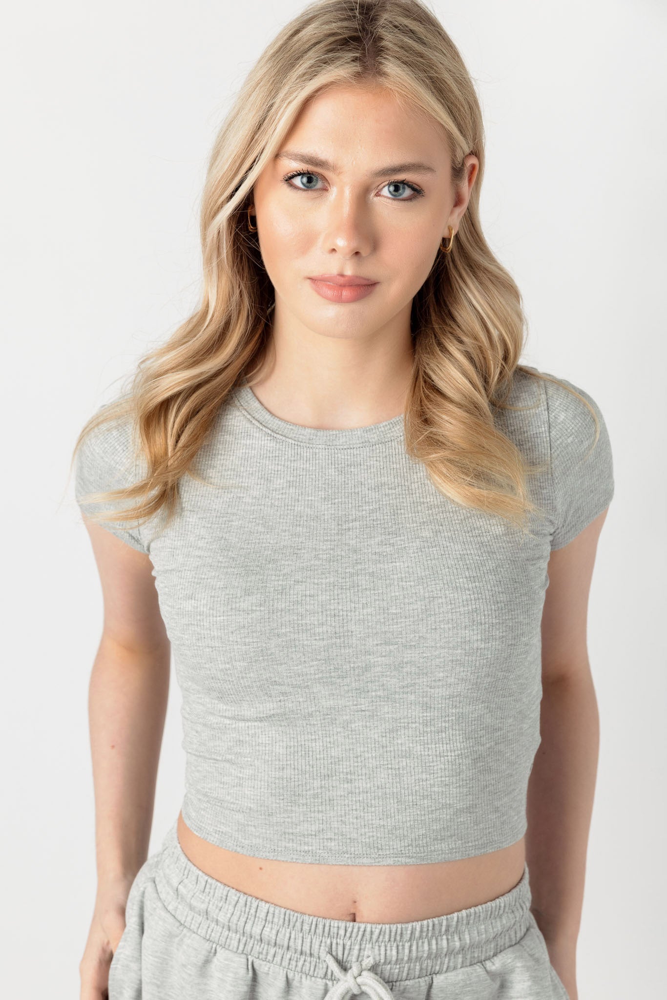 Ribbed Cropped Baby Tee