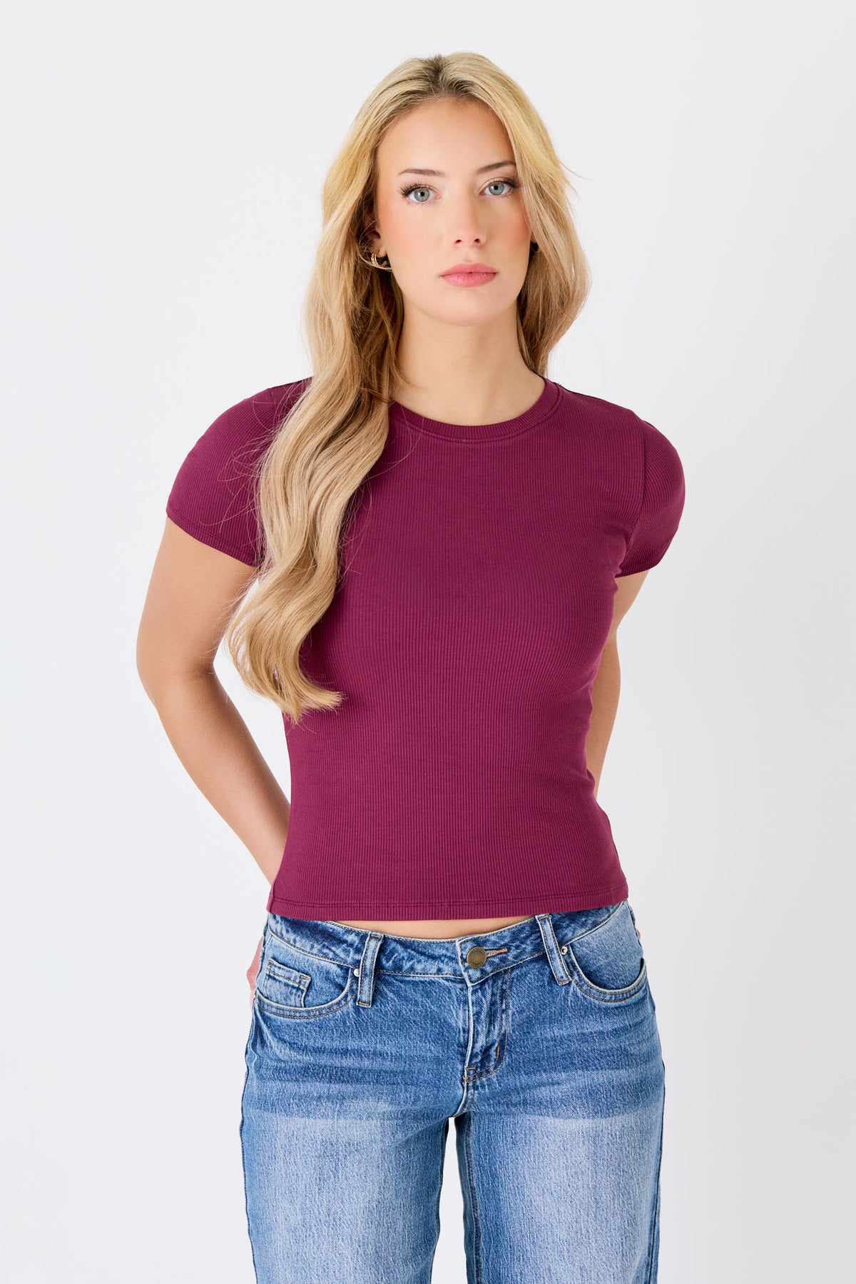 Ribbed Crewneck Tee