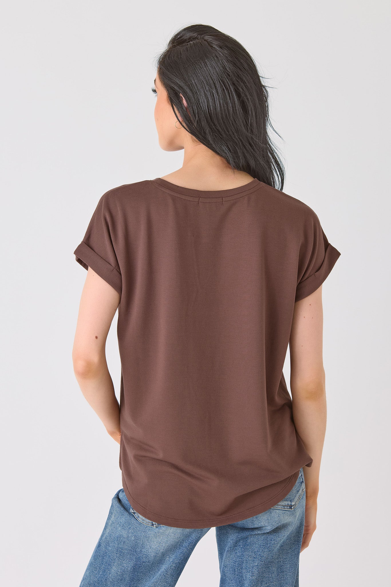 Short-Sleeve Sweatshirt with Side Slits