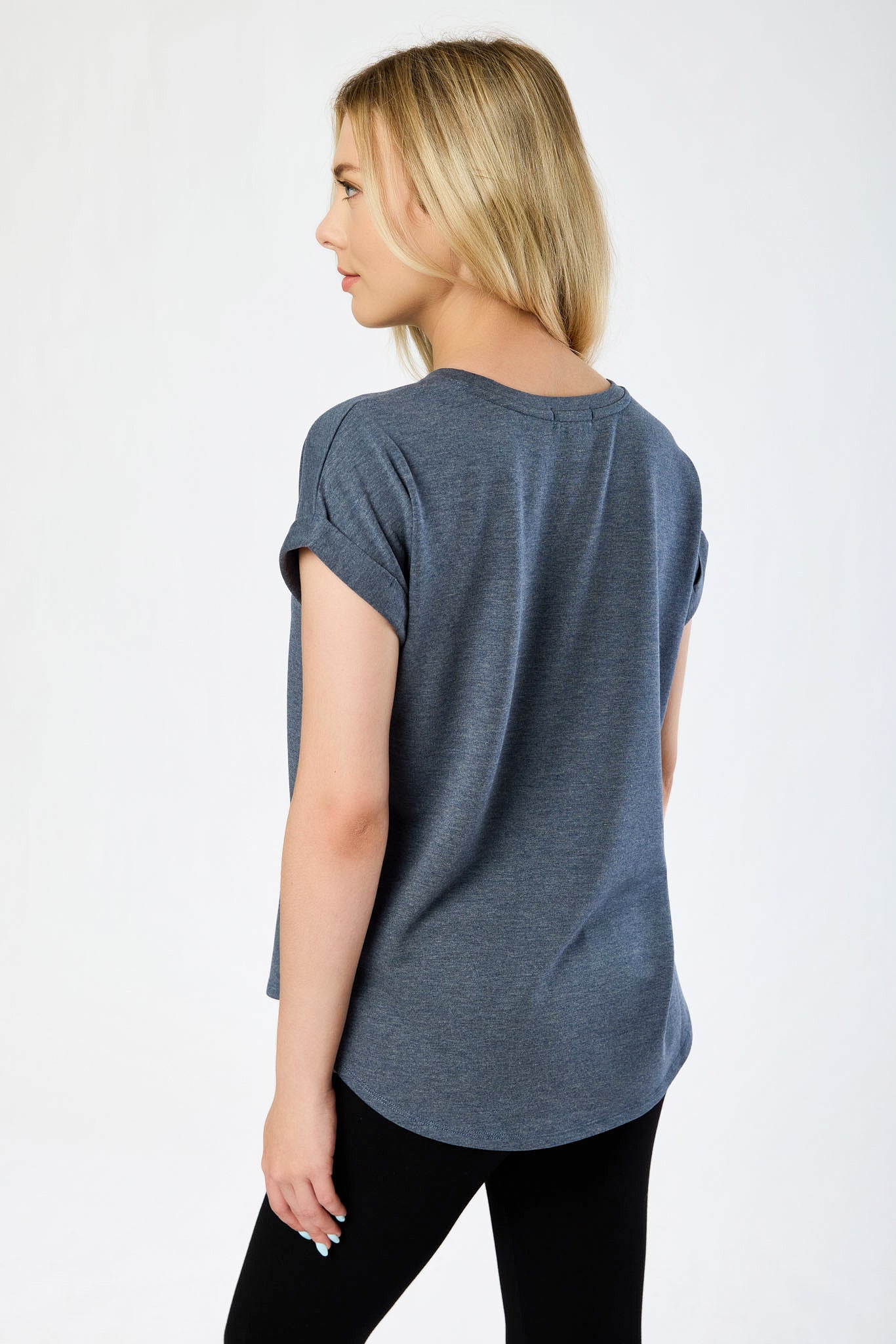 Short-Sleeve Sweatshirt with Side Slits