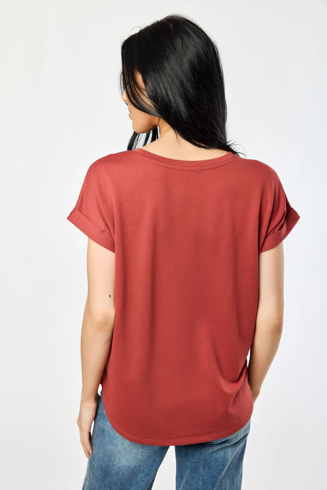Short-Sleeve Sweatshirt with Side Slits